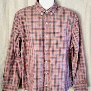 Bonobos Men's XL Standard Fit Pink Gray Plaid Button Down Shirt